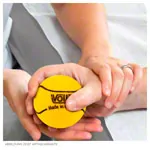 Image shows VOLLEY foam ball uncoated,  21 cm, yellow