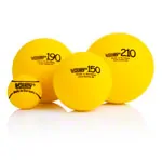 Image shows VOLLEY foam ball uncoated,  21 cm, yellow