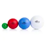 Image shows VOLLEY foam ball with elephant skin,  18 cm, blue