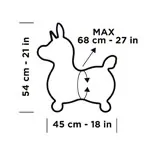 GYMNIC bouncing animal unicorn Rody Magical Unicorn with roll tub