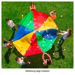 Schwungtuch,  3,5 m, yellow / red / green / blue