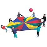 Schwungtuch,  5 m, yellow / red / green / blue