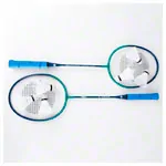 Image shows Badminton Set Standard, 2 rackets 66 cm + 6 shuttlecocks