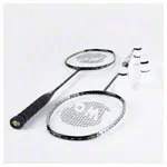 Image shows Badminton-set exclusive, 2 rackets 66 cm + 6 shuttlecocks