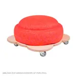 Image shows Rolling slide for stacking blocks, L x W x H 29 x 29 x 5.5 cm