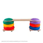 Image shows Rolling slide for stacking blocks, L x W x H 29 x 29 x 5.5 cm