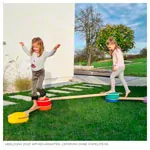 Image shows Balancing bar for stacking blocks, L x W x H 160 x 28 x 4.3cm
