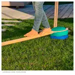 Image shows Balancing bar for stacking blocks, L x W x H 160 x 28 x 4.3cm