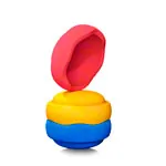 Stapelstein COLORS Set classic primary, 3 stacking stones 1x blue, 1x yellow, 1x red