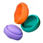 Stapelstein set classic secondary, 3 stacking stones, 1x purple, 1x green, 1x orange