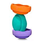 Stapelstein set classic secondary, 3 stacking stones, 1x purple, 1x green, 1x orange