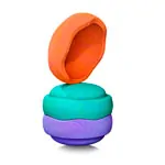 Stapelstein set classic secondary, 3 stacking stones, 1x purple, 1x green, 1x orange