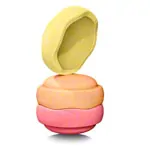 Stapelstein-set warm pastel, 3 pieces