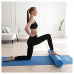 Yoga roller,  15 cm x 90 cm, blue