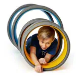 Body Wheel Set, 2 pieces, large  59 cm, small  46 cm