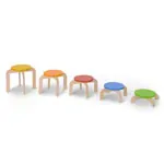 Balance stairs, colourful, 5-piece, height 10-30 cm
