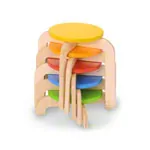 Balance stairs, colourful, 5-piece, height 10-30 cm