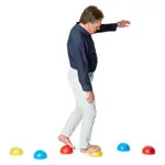Balancing plastic hemispheres, 6.pcs.