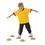 Image shows Balancing hemisphere made of solid wood, � 14x5 cm, one piece
