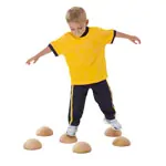 Image shows Balancing hemisphere made of solid wood, naturalised, one piece