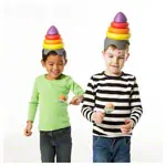 Balancing game Clowns hat  14,5 cm x 18 cm