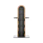 NOHrD WeightPlate Tower 2x dumbbells, 1x barbell 20x weight plates, oak