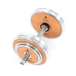 NOHrD WeightPlate Tower 2x dumbbells, 1x barbell 20x weight plates, oak
