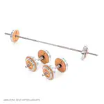 NOHrD WeightPlate Tower 2x dumbbells, 1x barbell 20x weight plates, Club-Sport