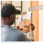 Image shows NOHRD SquatRack folding dumbbell rack oak