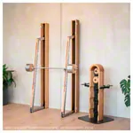 NOHRD SquatRack fold out dumbbell rack cherry