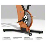 NOHrD bike ergometer cherry wood