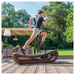Image shows NOHrD treadmill Sprintbok, walnut
