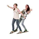 Pedalo summer ski with footstrap for 4 people length 160 cm