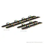 Pedalo summer ski with footstrap for 4 people length 160 cm