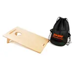 Image shows Pedalo Cornhole Set Kids, 12 pieces, 1xCornhole board, 10xthrowing bags, 1xbackpack