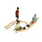 Climbing rope with wooden bars, LxWxH 210x35x36 cm