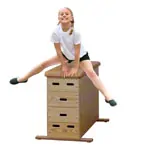 Vaulting box, LxWxH 150x50x90 cm, 4-piece