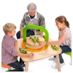 Image shows Impostor wooden skill game for 2-4 players