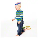 Gonge coordination set, 7 pcs carousel play top + activity rings
