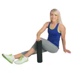 softX fascia roll 95,  9.5 cm x 40 cm, black, temper: hard
