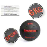 Sport-Tec Wall Ball Robusta, 35 cm, 6 kg, red