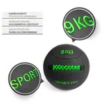 Sport-Tec Wall Ball Robusta, 35 cm, 9 kg, green