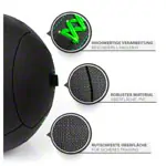 Sport-Tec Wall Ball Robusta, 35 cm, 9 kg, green