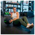 Sport-Tec Wall Ball Robusta, 35 cm, 9 kg, green