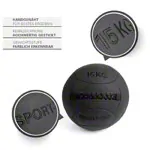 Sport-Tec Wall Ball Robusta, 35 cm, 15 kg, black