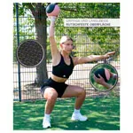 Sport-Tec medicine ball  19 cm, 1 kg, pink