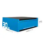 Sport-Tec Jumping Trainer Soft Plyo Box, 30 cm, stackable, blue