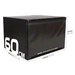 Sport-Tec Jumping Trainer Soft Plyo Box, 60 cm, stackable, black