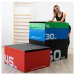 Sport-Tec Jumping Trainer Soft Plyo Box Set, 4 pcs, stackable, 15-60 cm