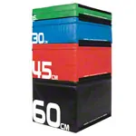 Sport-Tec Jumping Trainer Soft Plyo Box Set, 4 pcs, stackable, 15-60 cm